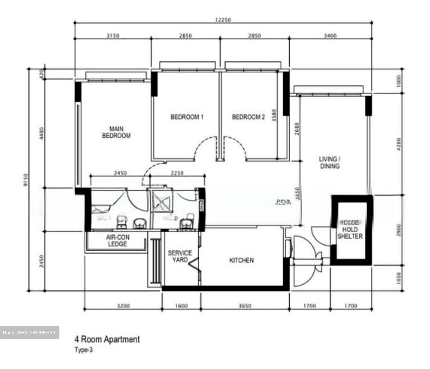 Blk 18C Macpherson Residency (Geylang), HDB 4 Rooms #560924321
